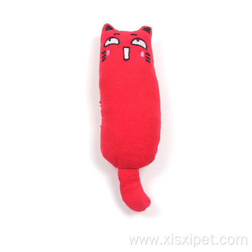 cotton fabric molar wear-resistant cute cat toy